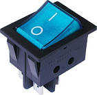 Перемикач із підсвіткою IRS-201-1С ON-OFF, 4pin, 15A, 220 V, синій