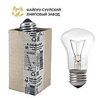 Лампа розжарювання Б 240-60-4 60W грибок Майлуу-Сууйський ламповий завод Киргизія