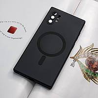 Чохол для Samsung Note 10 Plus. Чорний матовий колір, з захистом камери