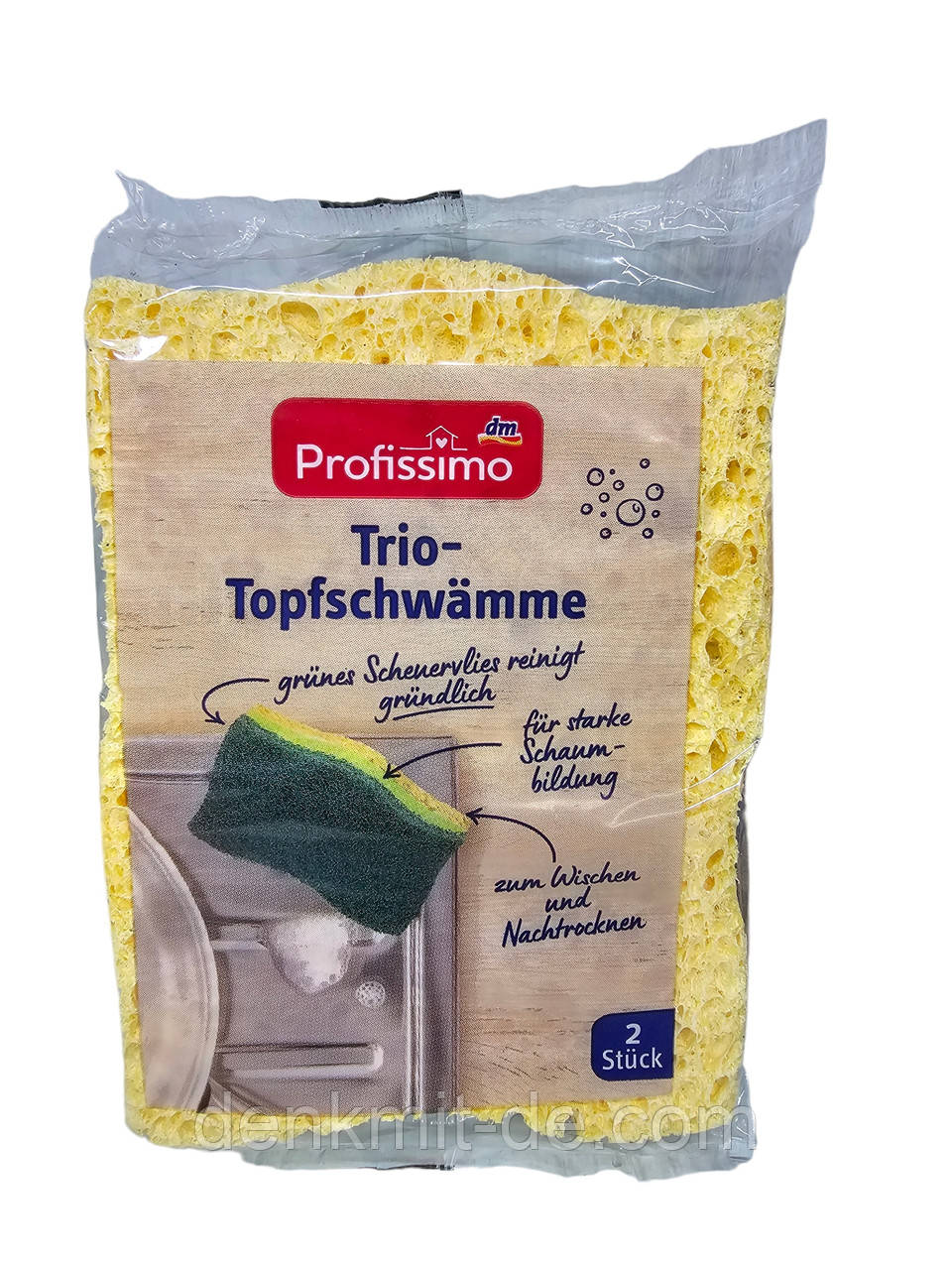 Profissimo губки для миття посуду пористі 2 шт