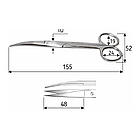 Ножиці хірургічні 15,5 см, гострий/гострий/зігнуті, J-22-042, фото 2