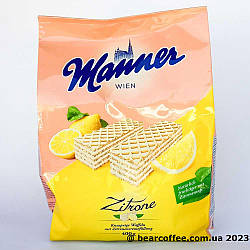 Manner Wien original Zitrone вафлі з лимонним кремом без лактози 400 г Австрія Вегетаріанські