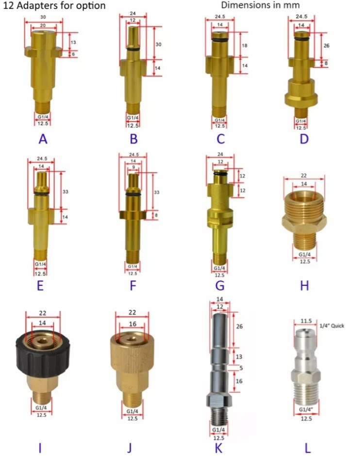 Пенная насадка пенник для моек Gartner Grunhelm Intertool с резьбой M22 - фото 5 - id-p1936519011