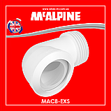 Коліно еластичне 90  градусів для під'єднання унітаза MAC8-EXS McAlpine, фото 3
