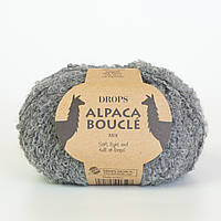 Пряжа DROPS Alpaca Bouclé (колір 0517 grey)