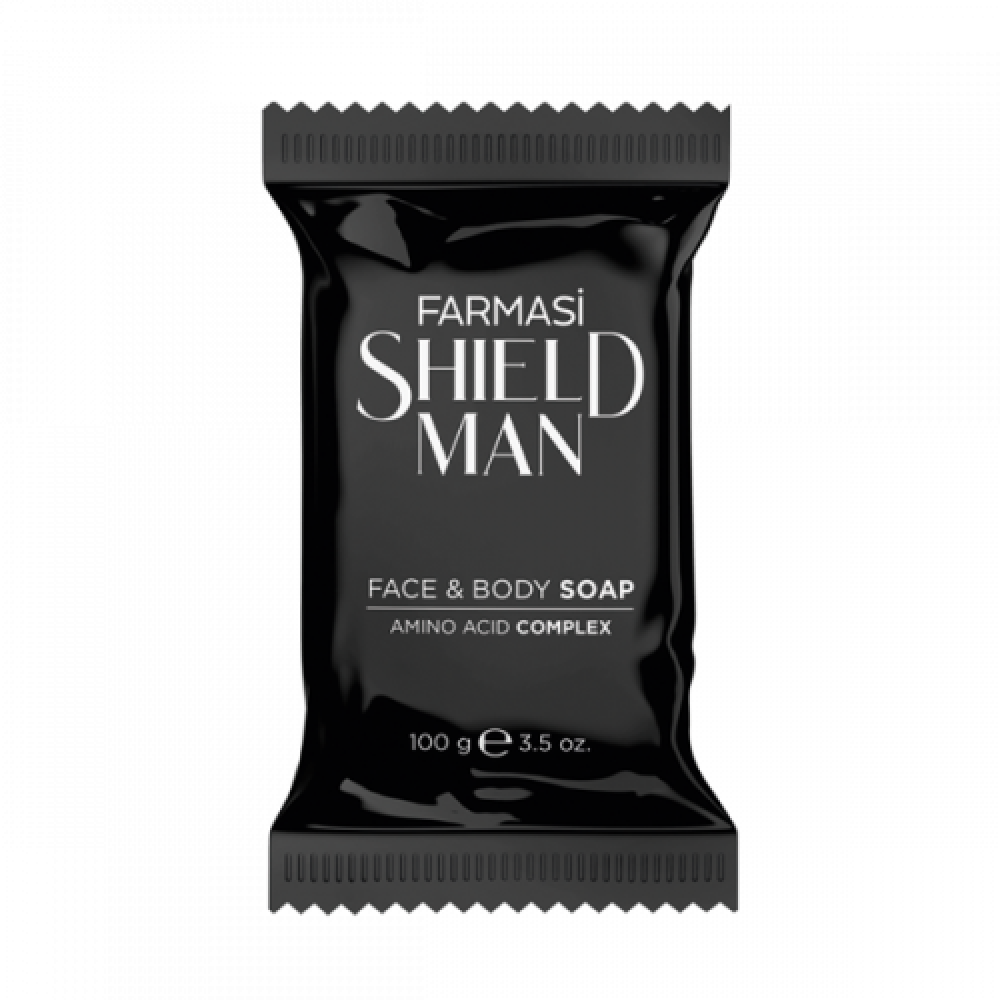Чоловіче мило для обличчя і тіла Farmasi Face & Body Soap Shield Man Amino Acid Complex