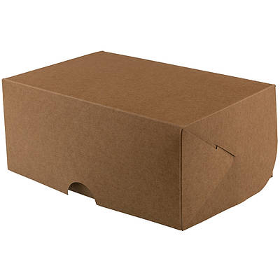 Картонна  упаковка для кондитерських виробів 180*120*80мм "крафт" (100шт)