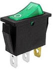 Перемикач із підсвіткою IRS-101-1С ON-OFF, 3pin, 15A, 220 V, зелений