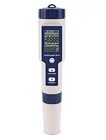 Комбінований вологозахищений TDS/pH/ЕС/Salinity/Temp метр EZ9909 з термометром, змінним електродом, АТС