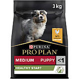 Purina Pro Plan Puppy Medium Healthy Start для цуценят із куркою 3 кг, фото 2
