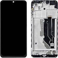 Дисплей ZTE Blade 20 Smart | V2050 з тачскрином та рамкою, чорний Ver. 2 | модуль