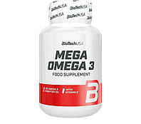 Омега для спорта BioTechUSA Mega Omega 3 90 Softgel Capsules TV, код: 7622700