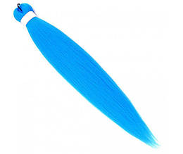 Канекалон блакитний Easy Braid blue однотонний EZ Довжина 65±2 см Вага 90±2 г Низькотемпературний матеріал 100-150 °C