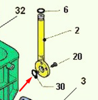 36210916 / 36210416 Кільце ущільнювача штуцера кофеблока Bianchi