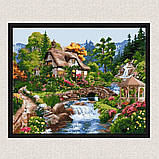 Картина за номерами Заміський котедж. Краєвид 40*50 см Ідейка KHO 6320, фото 4