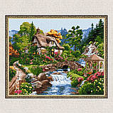 Картина за номерами Заміський котедж. Краєвид 40*50 см Ідейка KHO 6320, фото 5