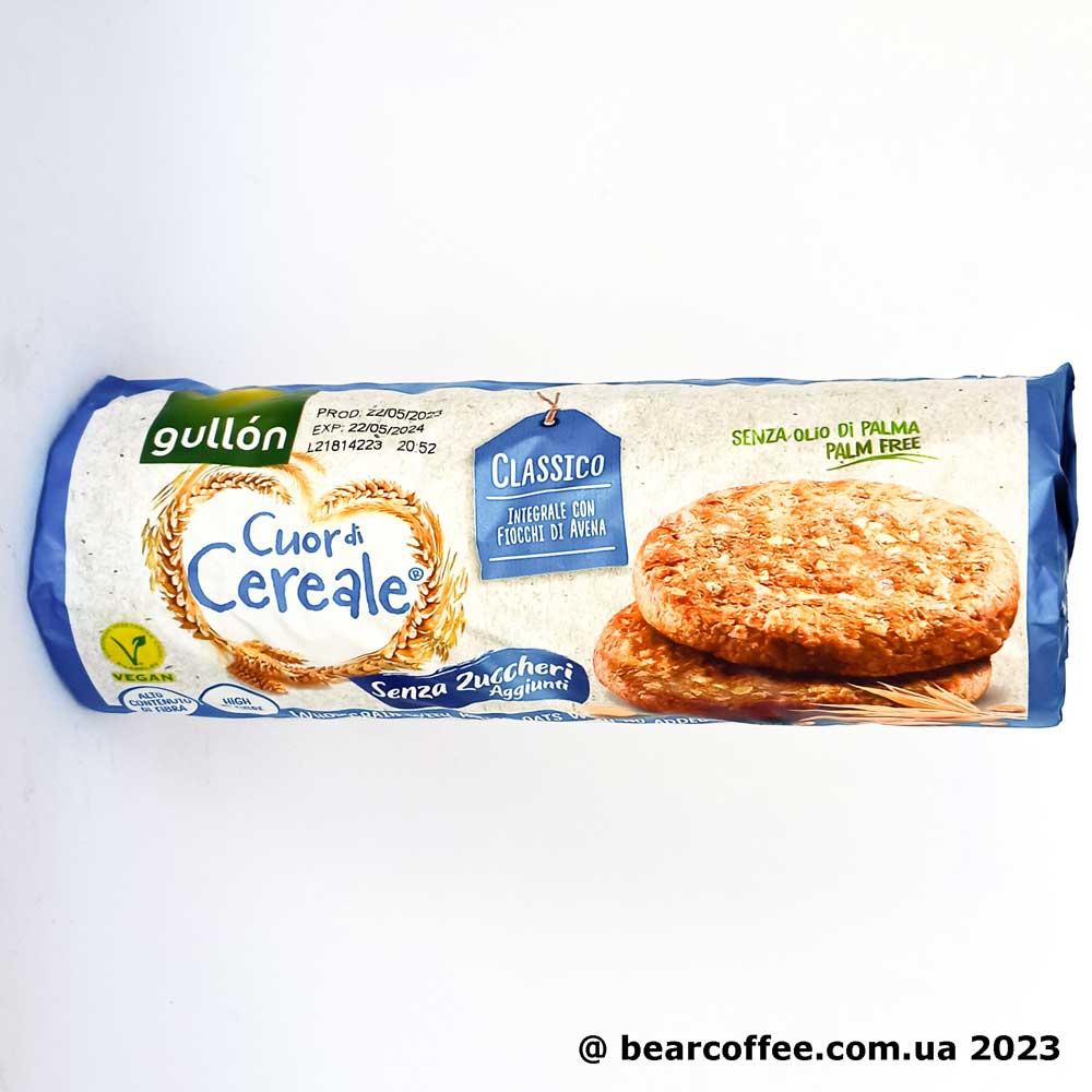 Здорове печиво без цукру Gullon Cuor di Cereale Senza Zuccheri 280г