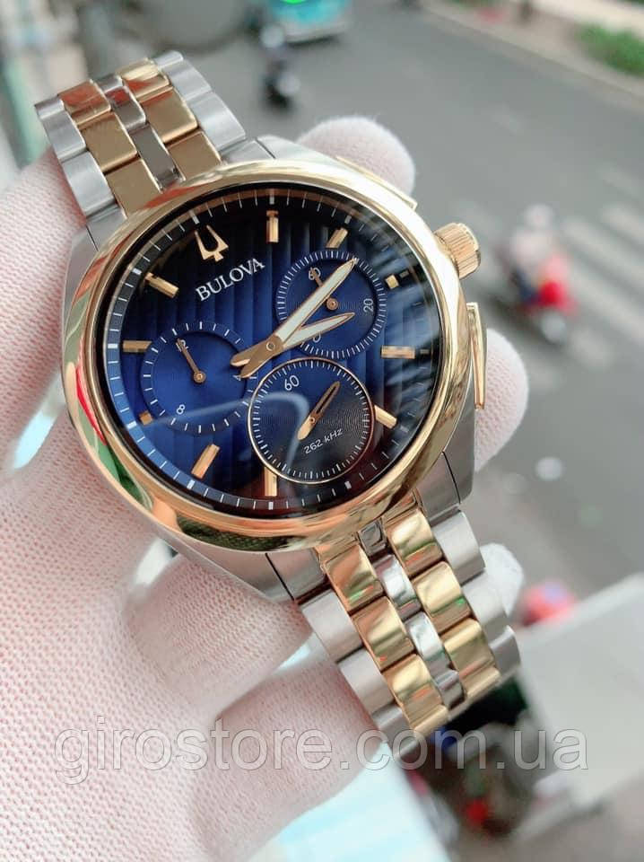 Bulova CURV 98A159, неперевершена точність — частота коливань 262 кГц, вигнуте сапфірове скло антивідблиск, фото 1