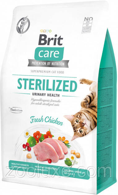 Brit Care Sterilized Urinary Health 7 кг корм для кішок Brit Care Grain-Free Sterilized Urinary Health Fresh