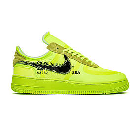 Чоловічі кросівки Nike Air Force x Off White 1 Low Green