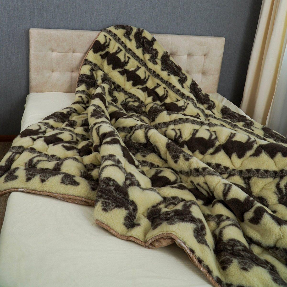 Ковдра верблюжа вовна з хутром назовні Camel Wool