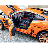 Машинка Ford Mustang GT-500 моделька іграшка металева дитяча 15 см Оранжевий (60206), фото 7