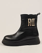 Черевики жіночі зимові Guero 1923521 36 чорні шкіра, фото 2