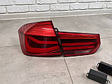 Задні LED-ліхтарі BMW 3 series F30 2012-2018 червоні, 4 шт., фото 2