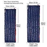 Спальник надлегкий пуховий Widesea. Вага 770г, фото 4