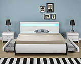 Двоспальне ліжко BILBAO з екокожи 140х200 див. LED, фото 6