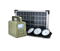 Портативный фонарь BRAZZERS BRPF-CF42/18, Solar panel 18W, LiFePO4 - 42Wh, DC: 2x3.2V, USB:: 1x5V/2A