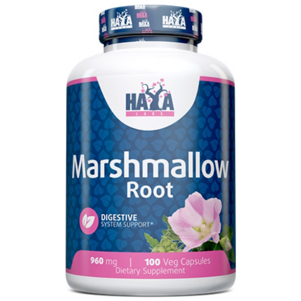 Екстракт алтеї лікарської Haya Labs Marshmallow Root 960 mg 100 caps, фото 1