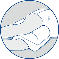 Ортопедическая подушка под ноги, разделитель ног 52х20 см Olvi J2310