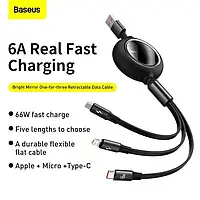 Кабель Baseus CAMLC-MJ01 3 in 1 Micro USB+Lightning+Type-C 3.5A 1.2м