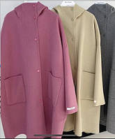 Пальто  жіноче кашемірове вільного крою з 40 по 70 розмір