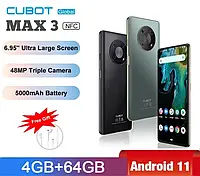 Смартфон Cubot Max 3 6.95" 4/64 gb NFC 5000 mAh заряджання телефон xiaomi