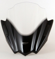 Універсальне вітрове скло для мотоциклів MRA "RNB" Racing чорне [без кріплення]., фото 1