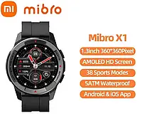 Годинник Xiaomi Mibro X1 1.3" Amoled смарт watch BT музика mi трекер band