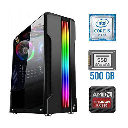 Ігровий ПК MT/ Core i5-6400/ 8 GB RAM/ 500 GB SSD/ Radeon RX 580 8GB, фото 1