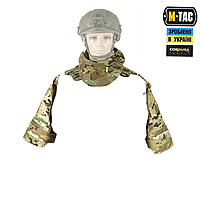 Защита шеи+ защита плеч М-Тас с баллистическими пакетами 1 класса защиты Мультикам ВСУ