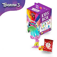 Тролли 3 Мармелад жевательный с игрушкой в коробочке Кидс Бокс Trolls 3 QM, код: 6851801