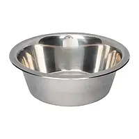 Миска для собак металлическая Trixie 750 мл, 15 см, серая / тарелка для собак / тарелка для котов