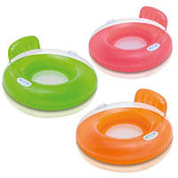 Надувне крісло з ручками та спинкою Intex 102 см (56512)