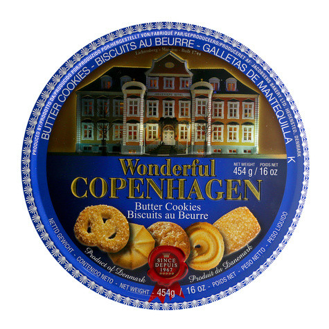Пісочне печиво Wonderful Copenhagen Butter Cookies ж/б, 454 гр.