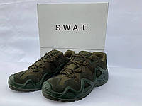 Тактические демисезонные кроссовки Swat олива, тактическая обувь для военных