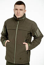 Куртка Ultimatum Patrol Олива,Військова демісезонна тактична куртка софтшелл ЗСУ,Куртка військовослужбовців soft shell, фото 3