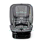 Автокрісло KiderKraft XPEDITION 0-36 кг ISOFIX сіре, з функцією RECLINING та системою EASY SPIN 360, фото 2