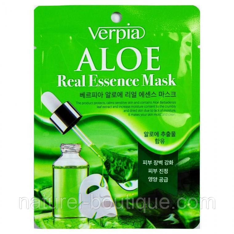 Маска тканинна для обличчя Juno Verpia Aloe з екстрактом алое вера, фото 1