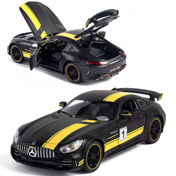 Машинка Mercedes AMG GTR моделька іграшка металева колекційна 20 см Чорний (60212)