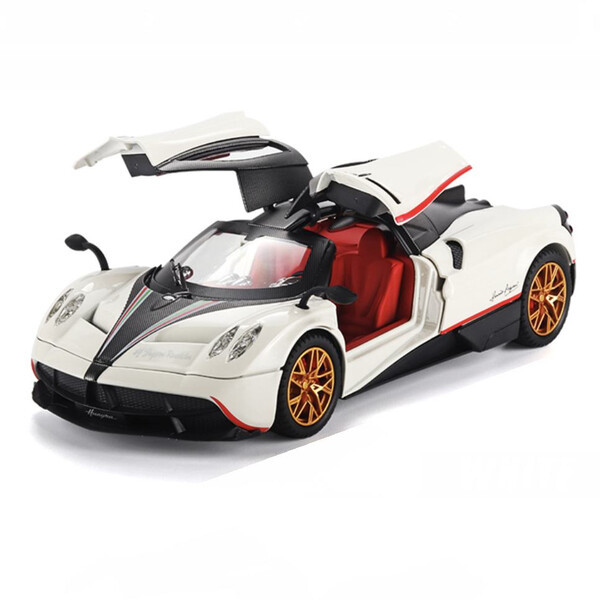 Машинка Pagani Huayra моделька іграшка металева колекційна 20 см Білий (60215)